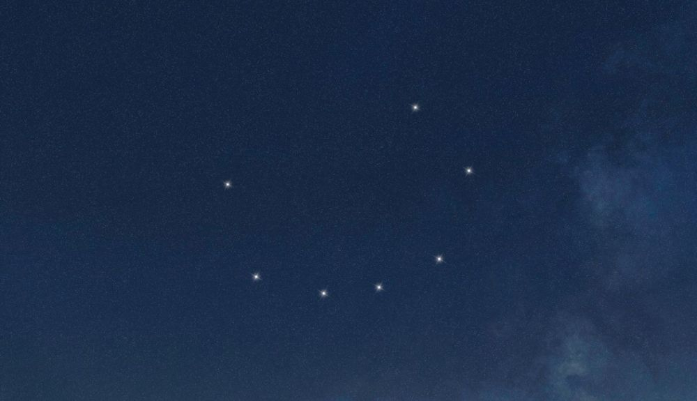 Constelación de estrellas Corona Borealis. Constelación de estrellas Corona Borealis.