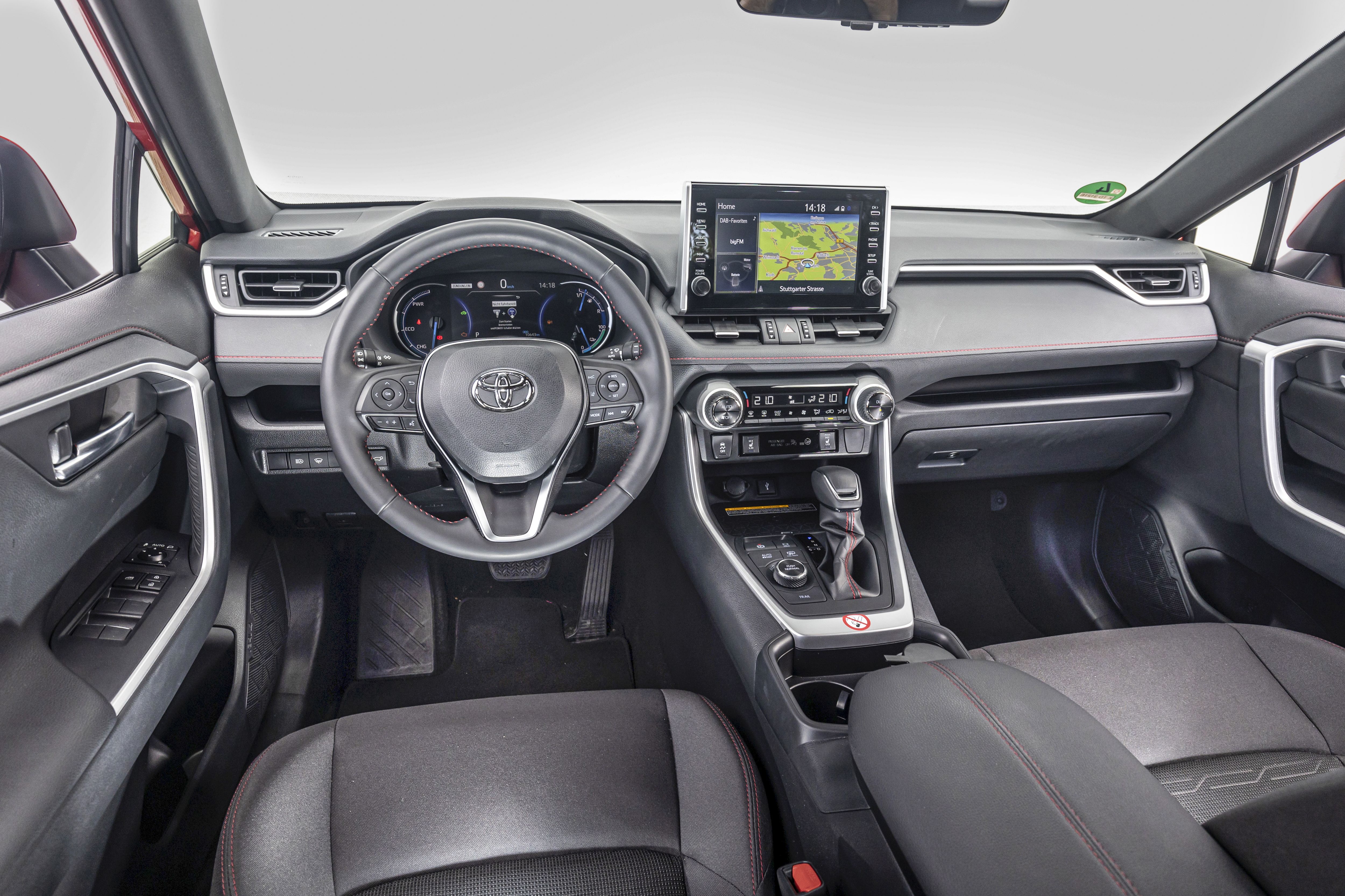 Interior del actual Toyota RAV4