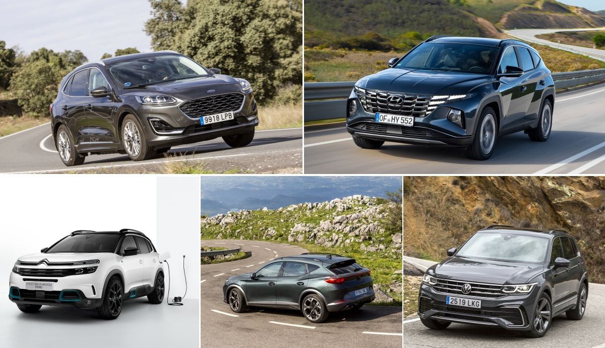 5 grandes SUV híbridos enchufables, Tucson, C5 Aircross, Kuga, Formentor y Tiguan, cuál es mejor