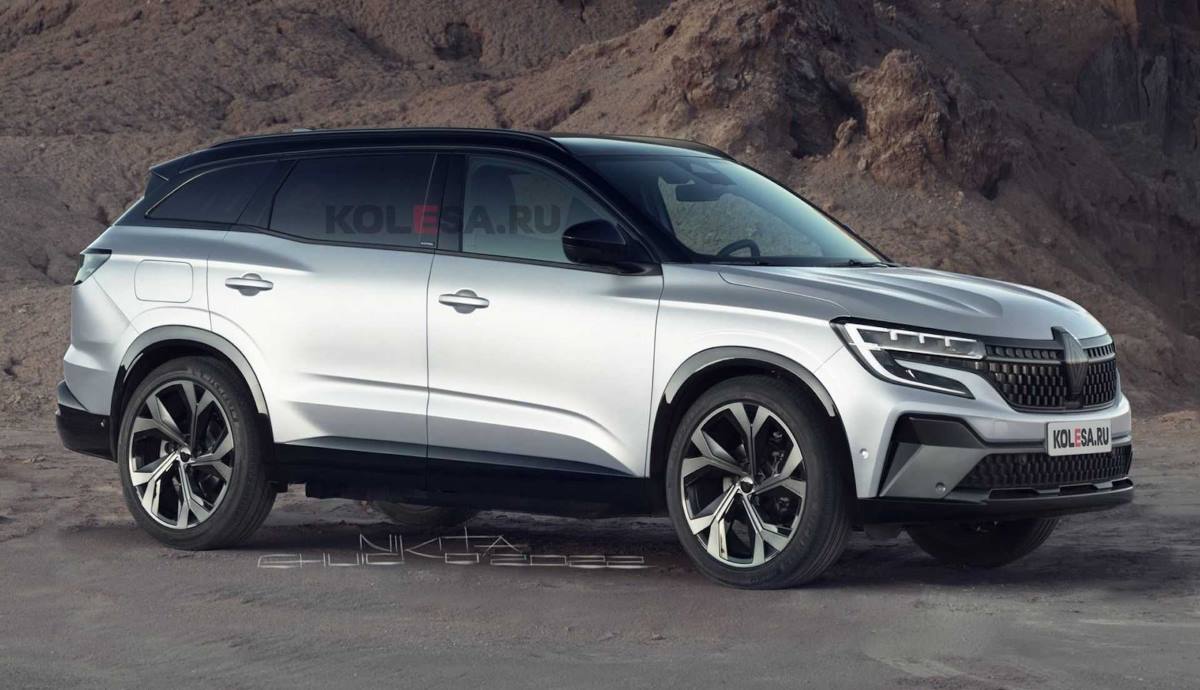 renault espace 2023 ilustracion realizada por kolesa ru