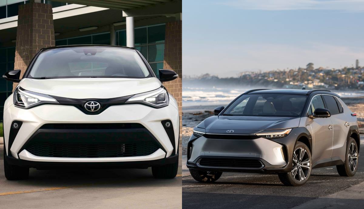 La segunda generación del Toyota C HR, con parecidos con el bZ4X