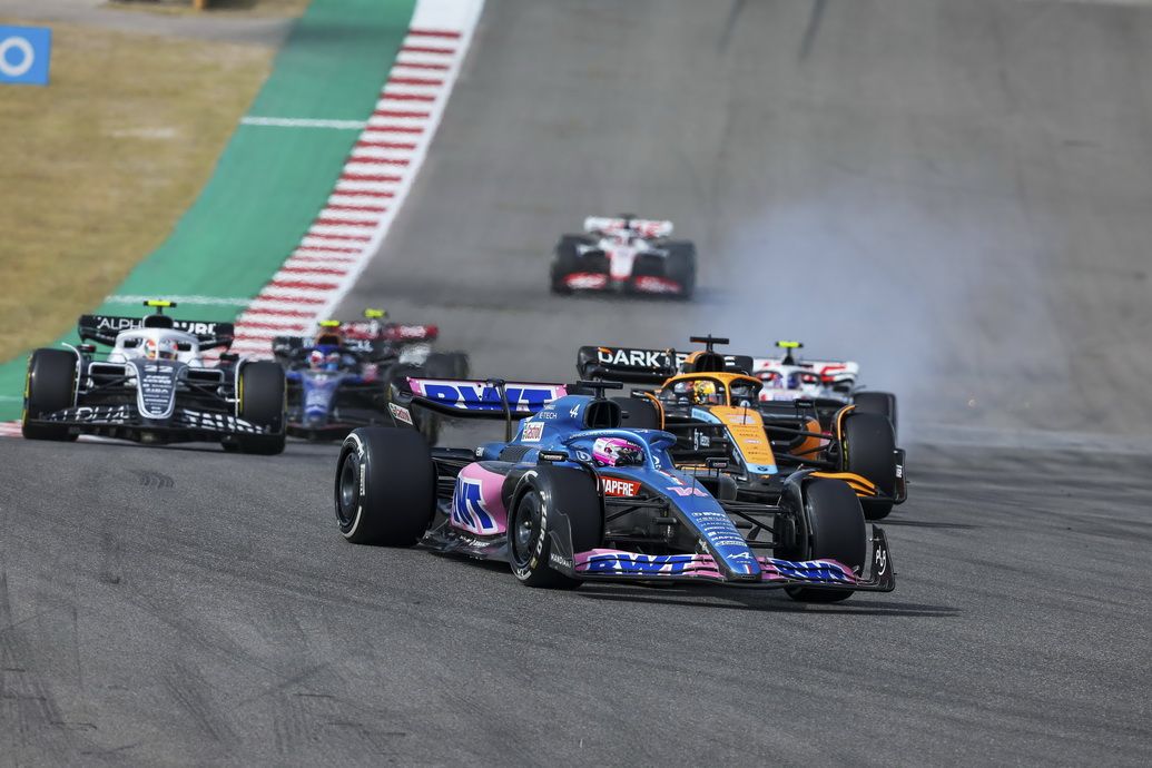 Fernando Alonso durante la carrera de Austin el domingo pasado