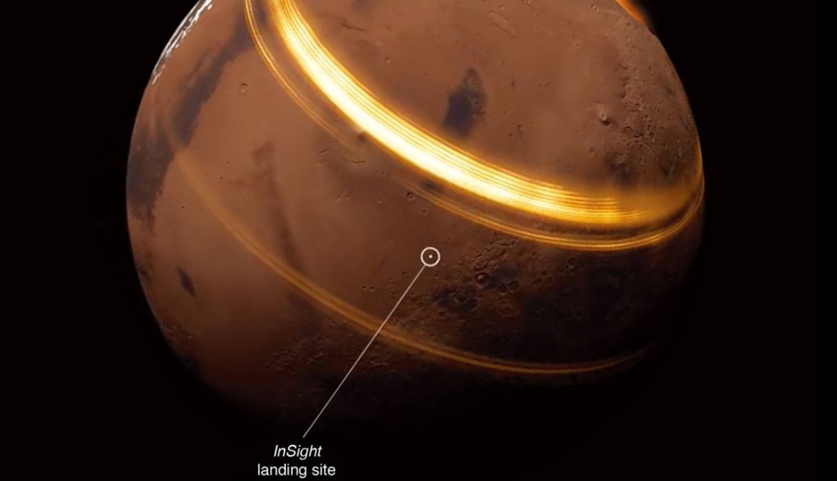 Simulación de la primera observación de ondas superficiales en Marte con los datos del módulo InSight de la NASA.