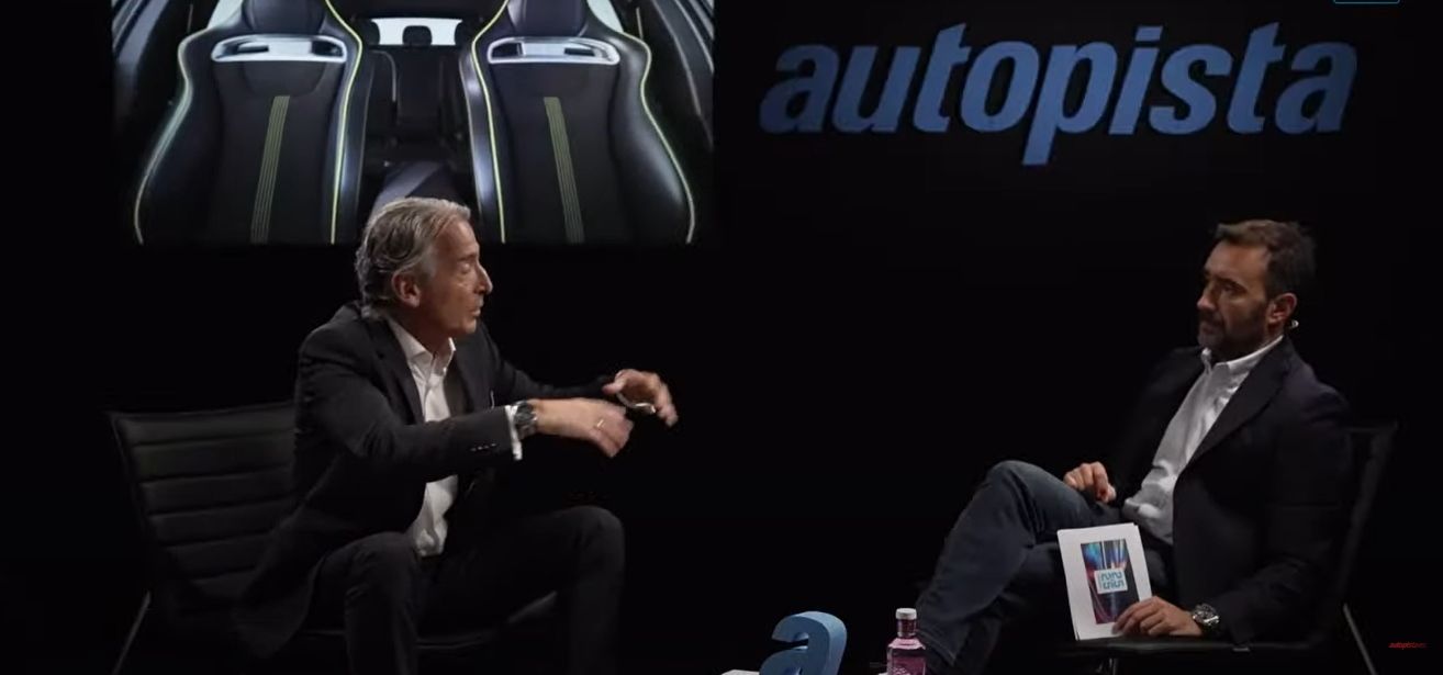 Juanma Castaño con Emilio Herrera, presidente de Kia