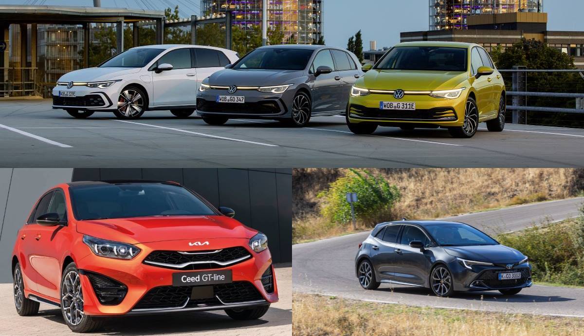 VW Golf, Toyota Corolla y Kia Ceed, frente a frente