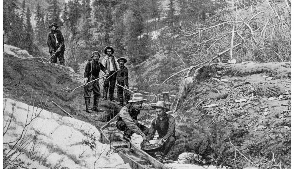 Al principio, los buscadores de oro eran colonos de California. Al principio, los buscadores de oro eran colonos de California.