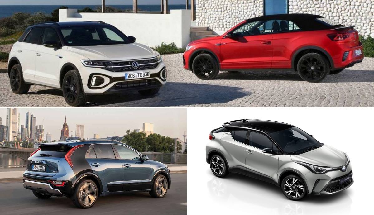 VW T Roc, Toyota C HR y Kia Niro