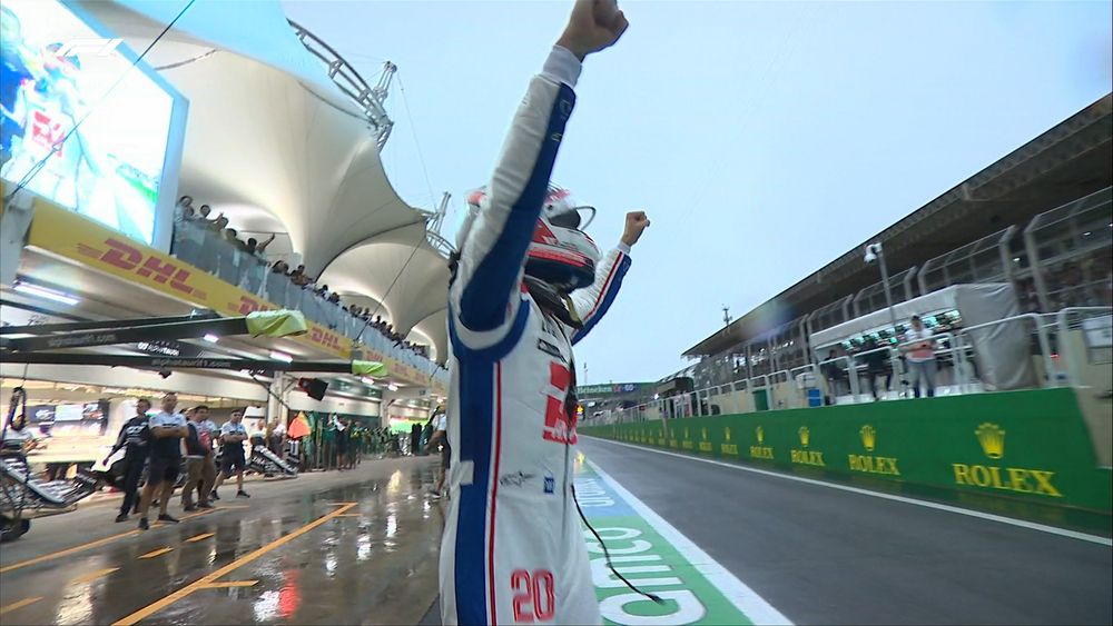 Kevin Magnussen (Haas) era un hombre feliz con su primera pole position