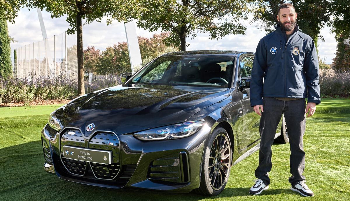 Los jugadores y entrenadores de fútbol y baloncesto del Real Madrid ya tienen sus coches eléctricos BMW.