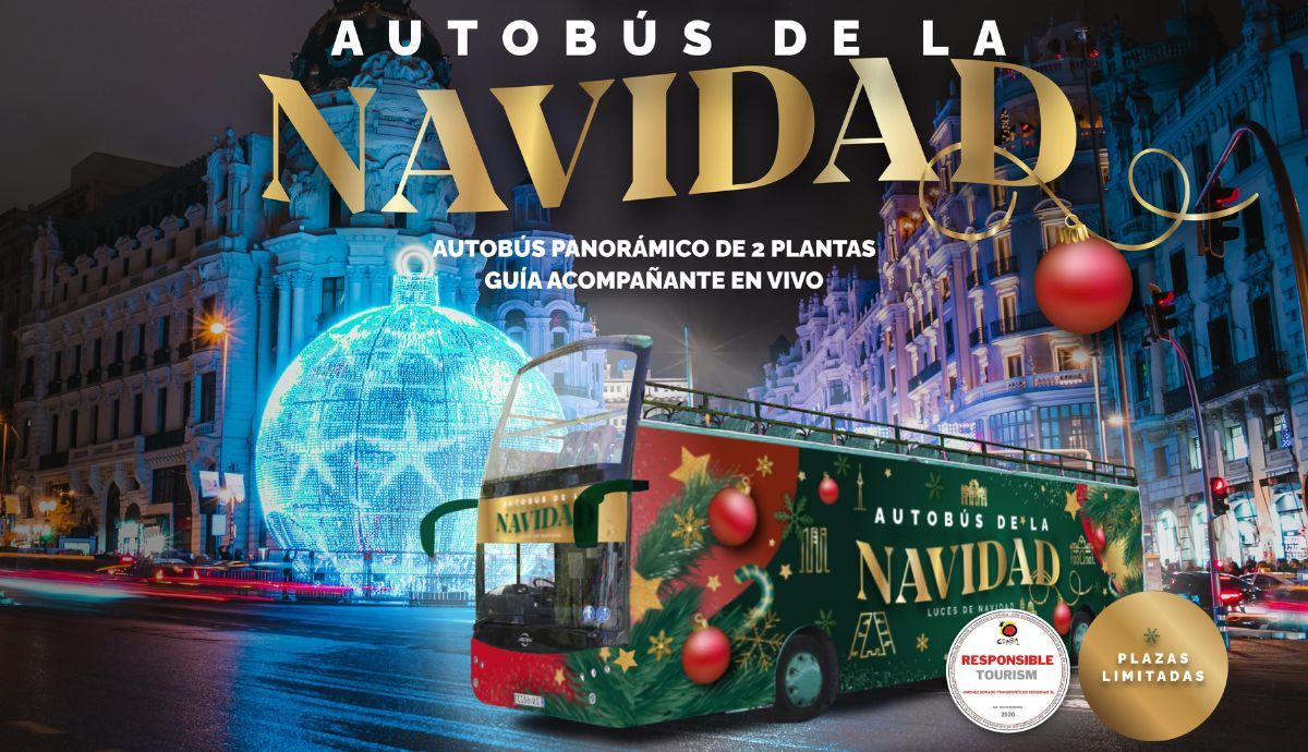 El autobús de la Navidad comenzará a funcionar en Madrid el 25 de noviembre.