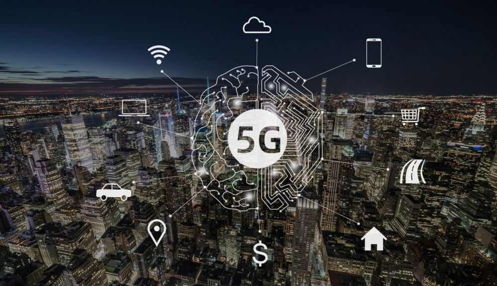 Tecnología de comunicación 5G de Manhattan Tecnología de comunicación 5G de Manhattan