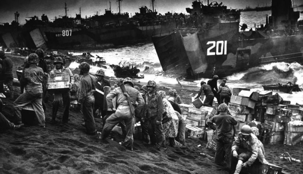 Una imagen del desembarco de los estadounidenses en la isla. Una imagen del desembarco de los estadounidenses en la isla.