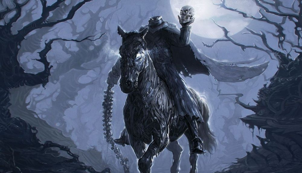 El Dullahan, a menudo aparece retratado en la ficción y los videojuegos de fantasía contemporáneos. El Dullahan, a menudo aparece retratado en la ficción y los videojuegos de fantasía contemporáneos.