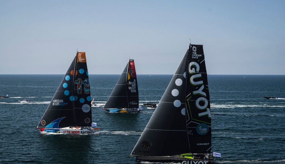 Tres de los equipos que competirán en The Ocean Race 2022 23. Tres de los equipos que competirán en The Ocean Race 2022 23.