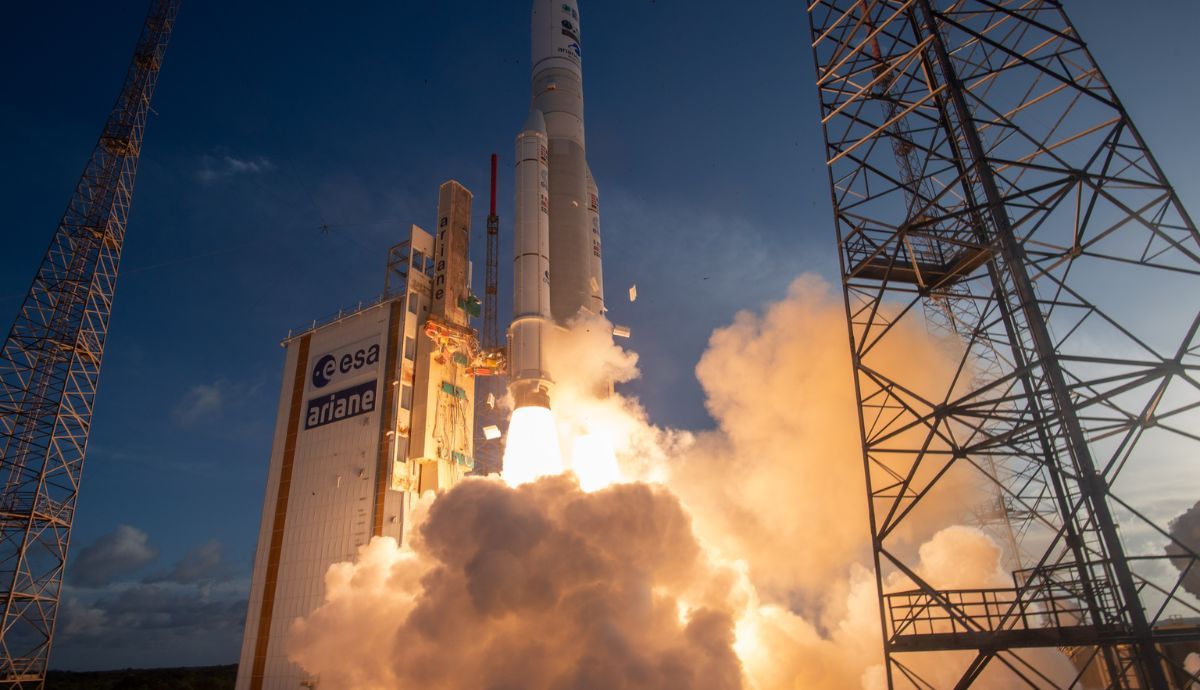 Lanzamiento del nuevo satélite, que representa un gran avance en la previsión meteorológica.