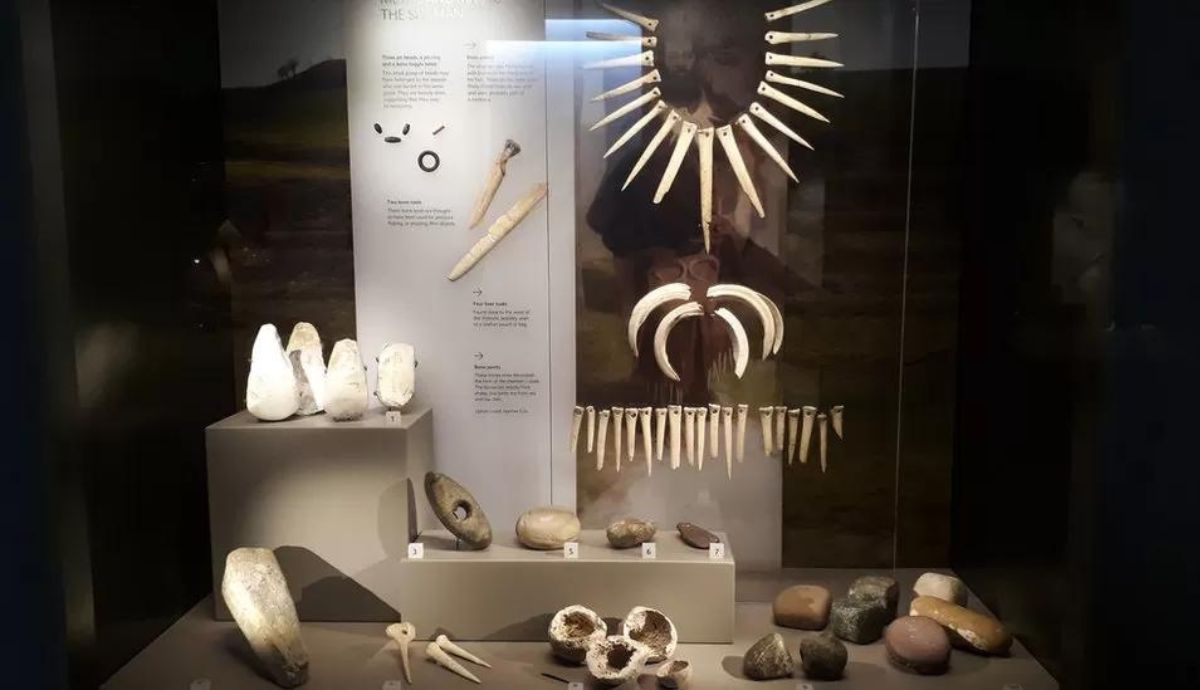 Ajuar funerario del sitio de entierro de Upton Lovell, cerca de Stonehenge.