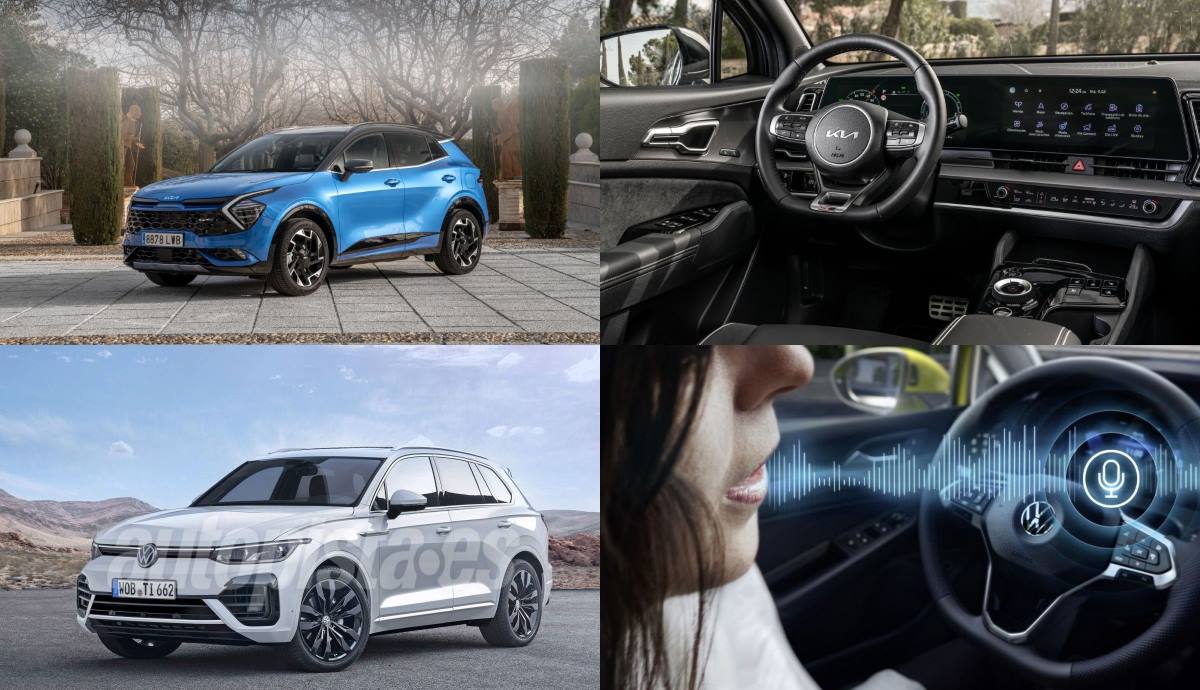 Kia Sportage frente a VW Tiguan 2023