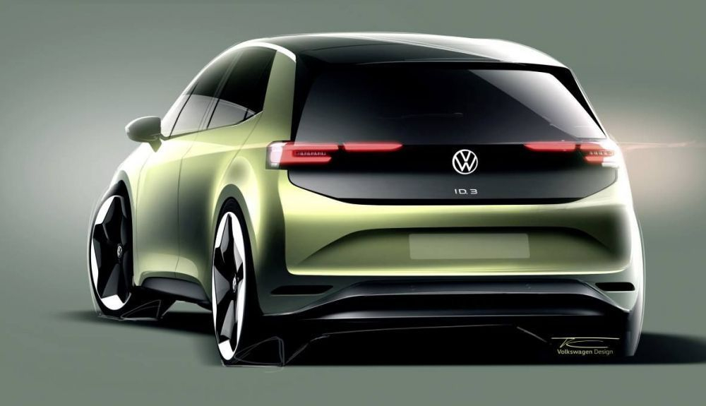 Primer boceto oficial del VW ID.3 2023