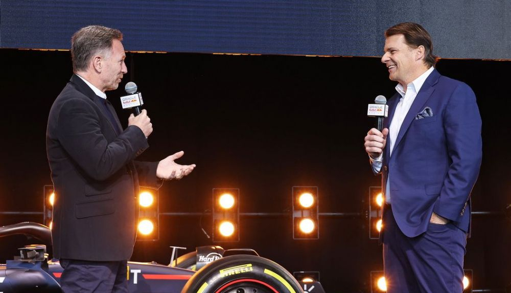Christian Horner y Jim Farley CEO de Ford en Nueva York Christian Horner y Jim Farley CEO de Ford en Nueva York
