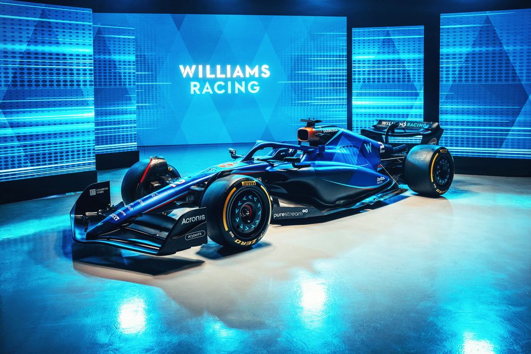El Williams FW44 con los colores de 2023. El de verdad se verá en Silverstone el día 13