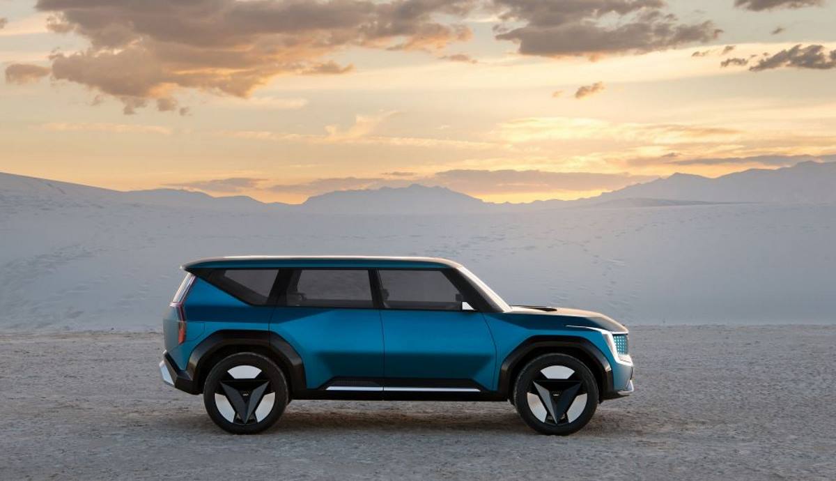 El diseño frontal del Kia EV9 podría inspirar al renovado Sorento 2024