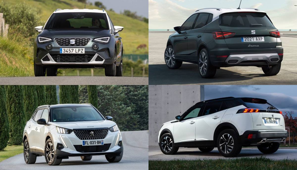 Peugeot 2008 frente a Seat Arona