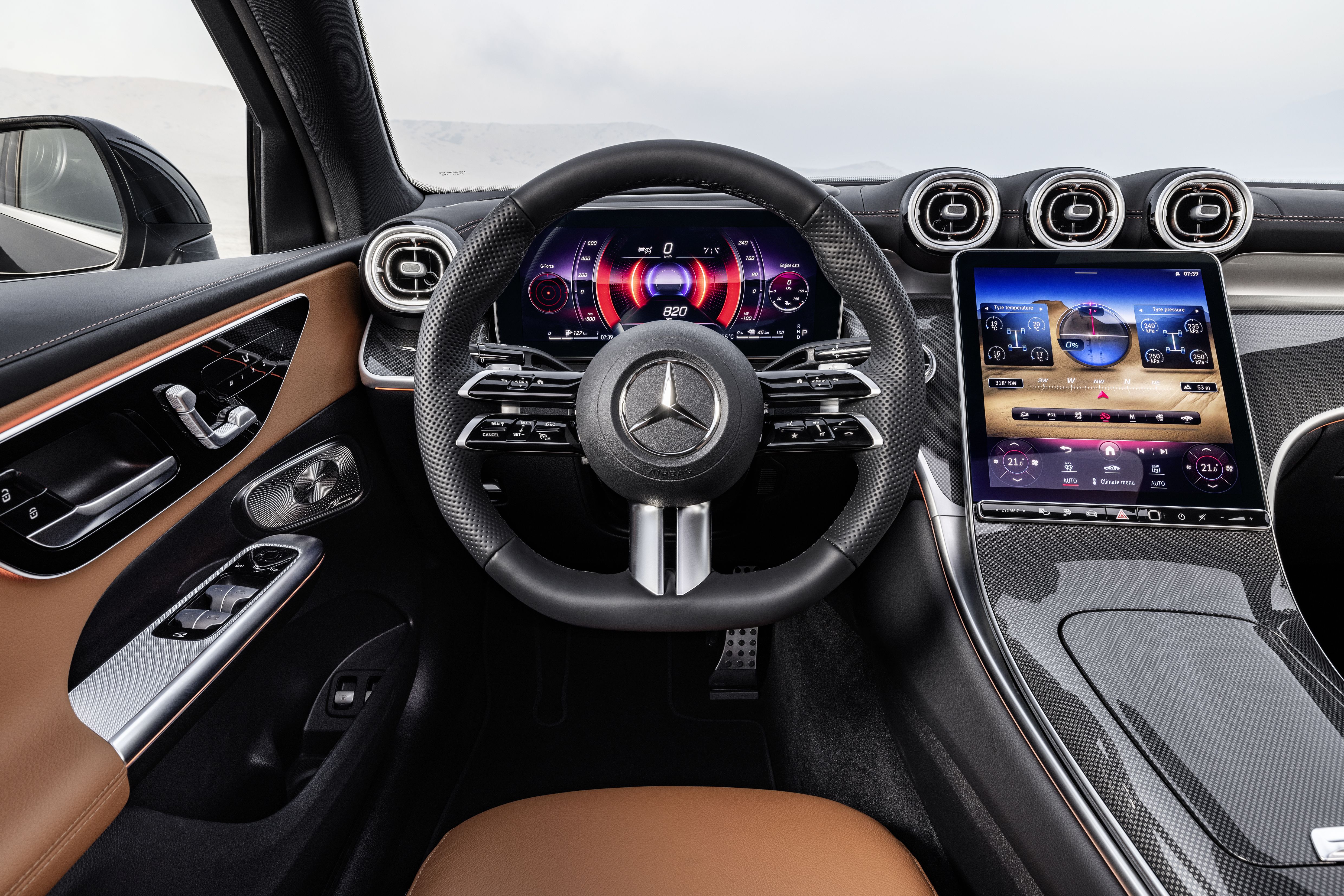 Interior del Mercedes-Benz GLC Coupé