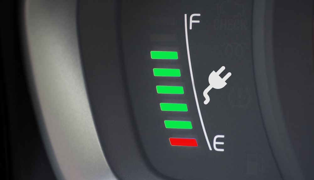 Batería restante de un coche EV
