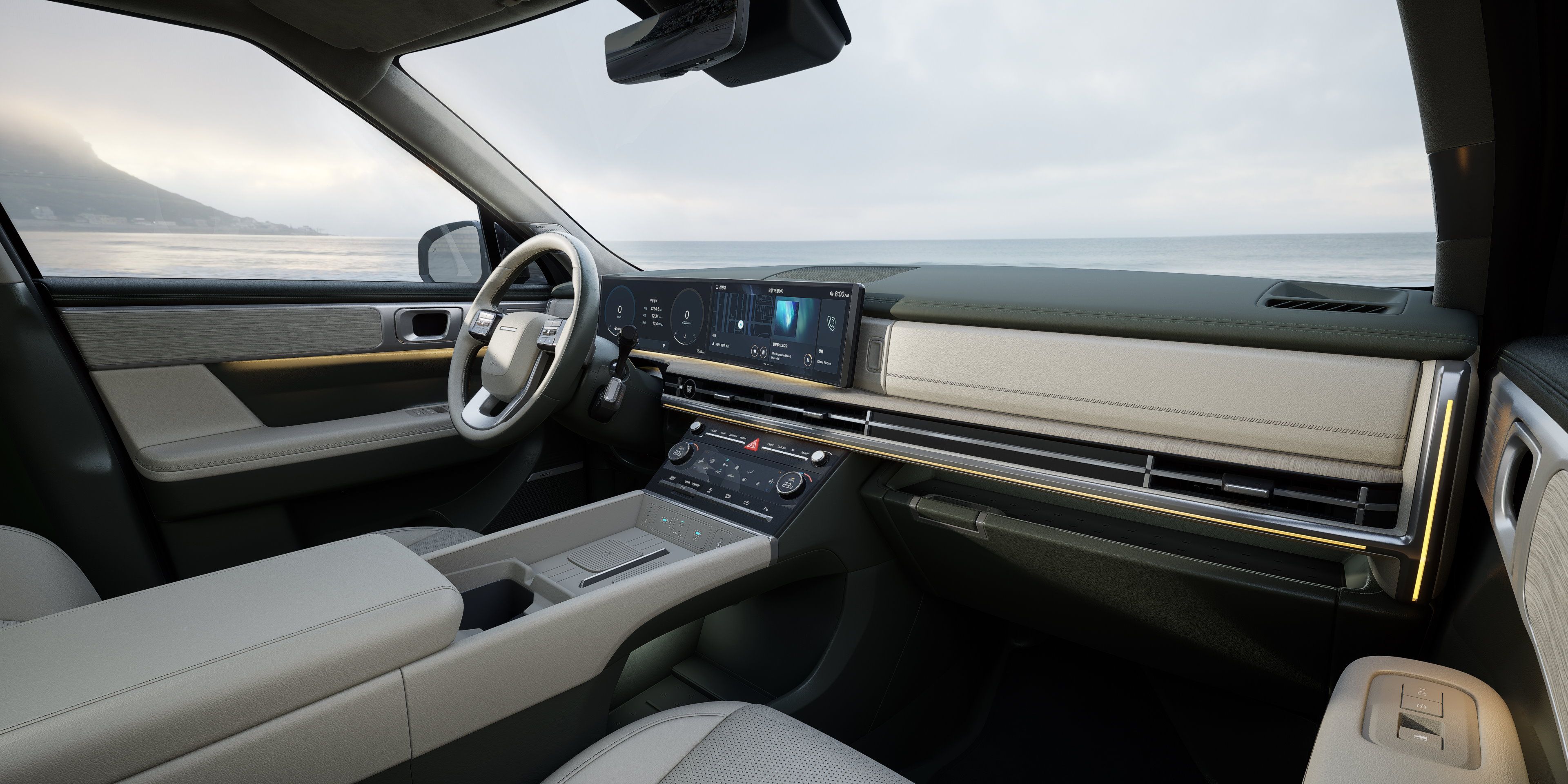 Interior del nuevo Hyundai Santa Fe 2024
