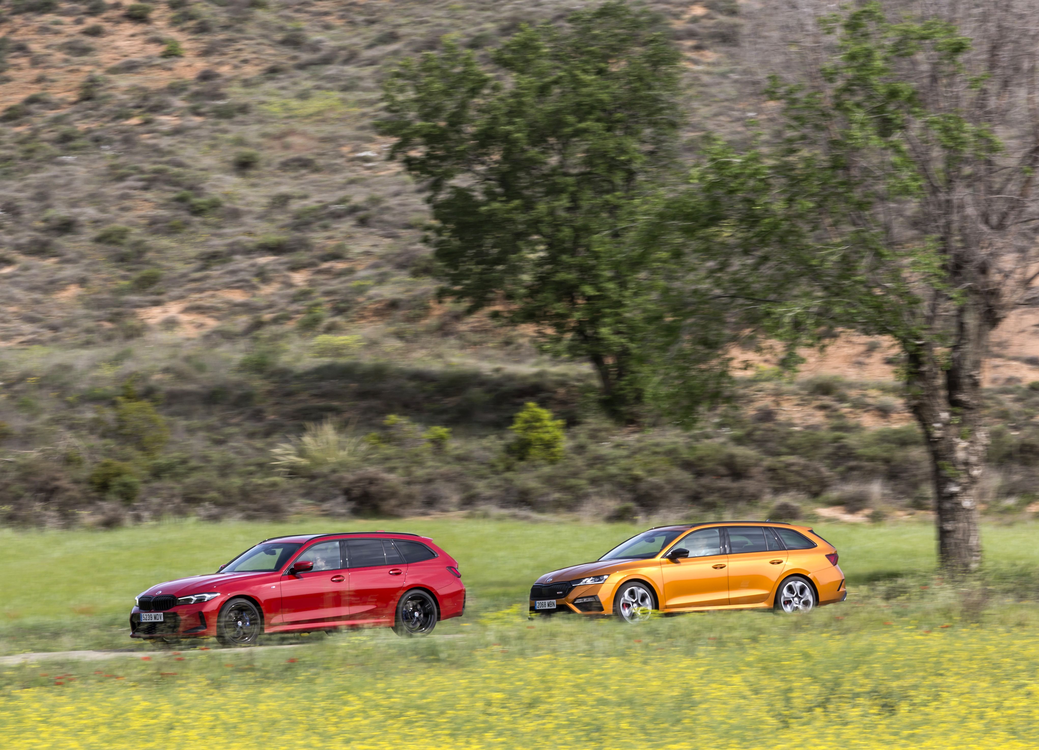 Comparativa BMW 320d Touring vs Skoda Octavia Combi RS TSi 77