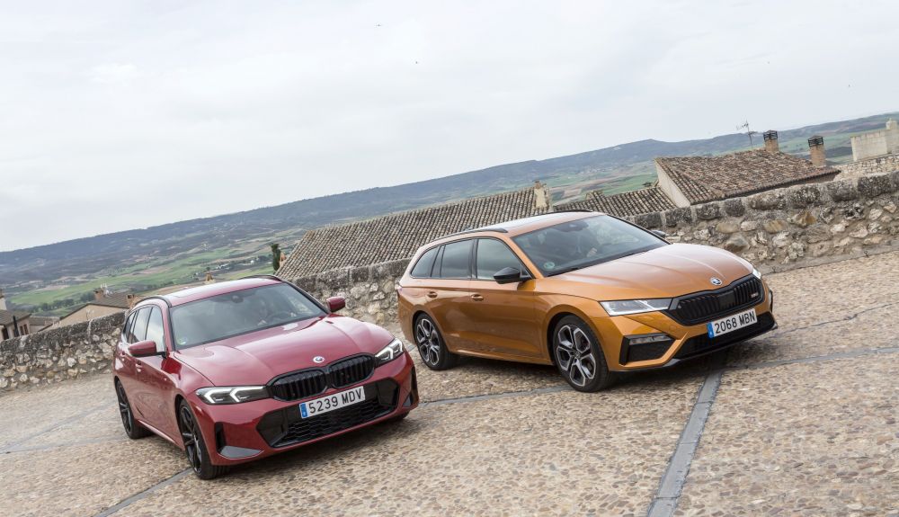 Comparativa BMW 320d Touring vs Skoda Octavia Combi RS TSi 93