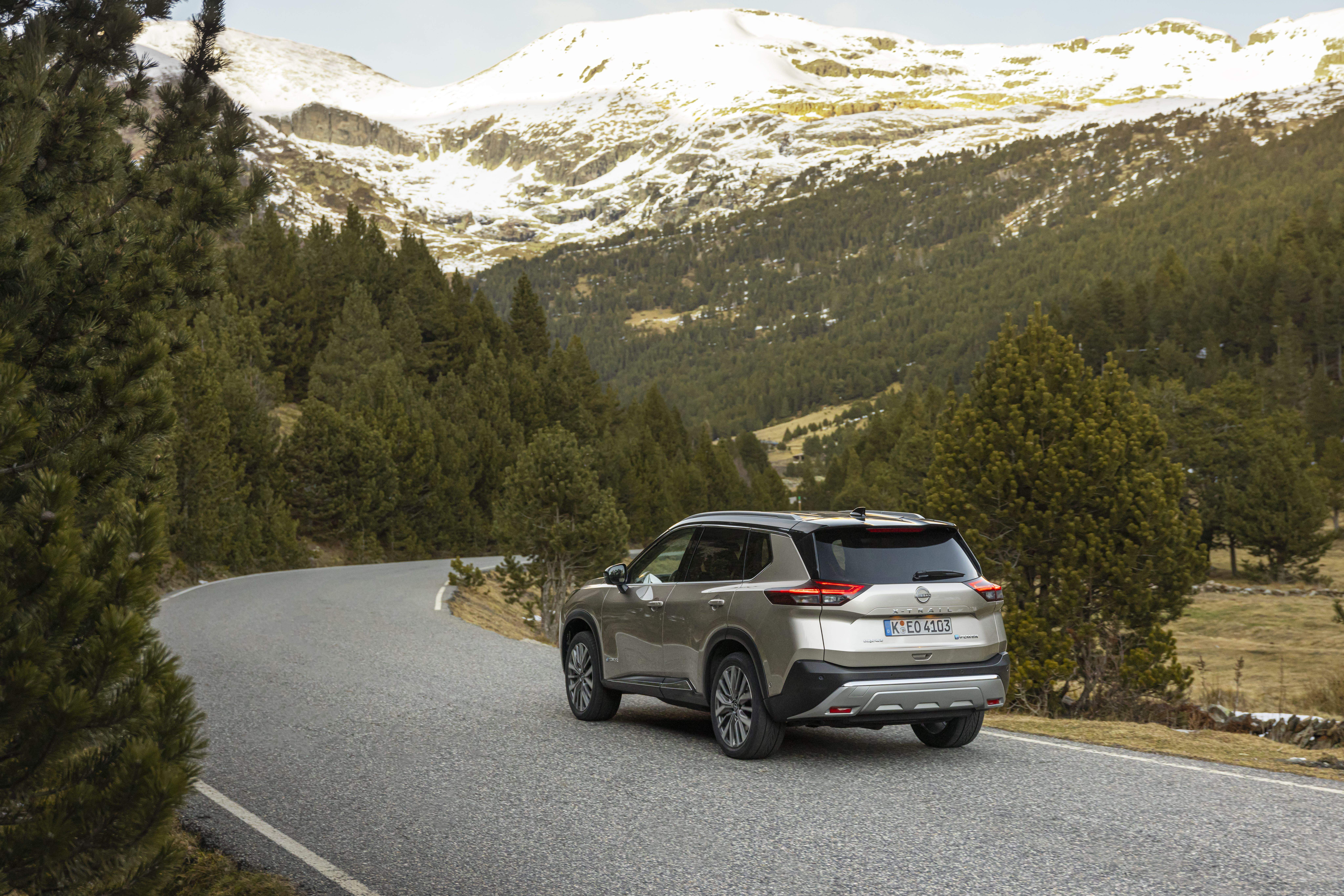 El sistema e-4orce de tracción total en el Nissan X-Trail