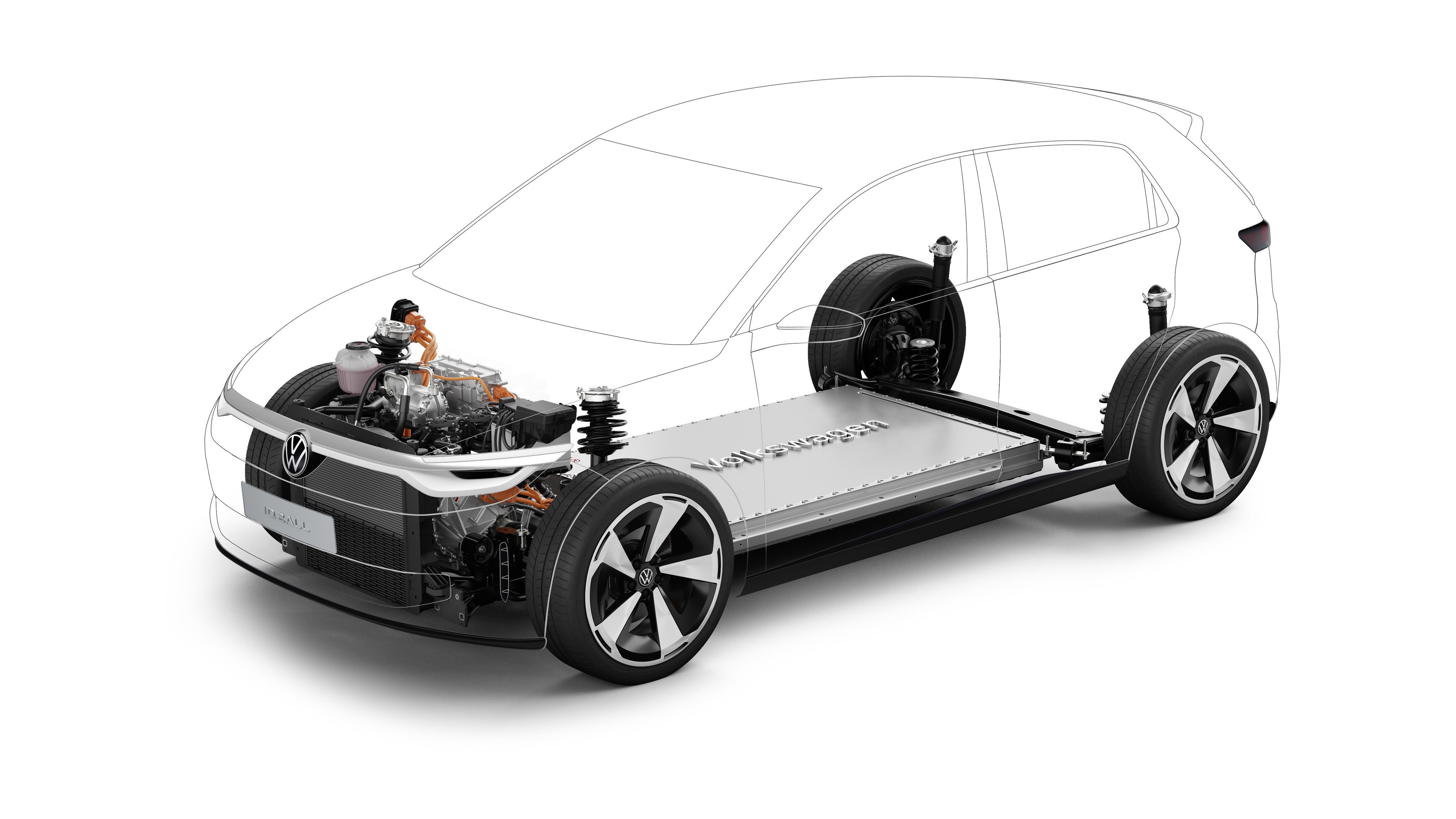 El nuevo SUV de Volkswagen tomará muchos rasgos y el interior del ID.2All Concept (en la foto).
