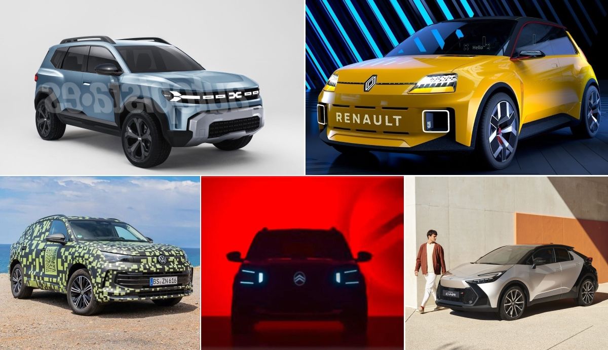 Todos los coches y SUV que llegan ya, Renault 5, Peugeot 208, Dacia Duster, Fiat 600, Toyota C HR…