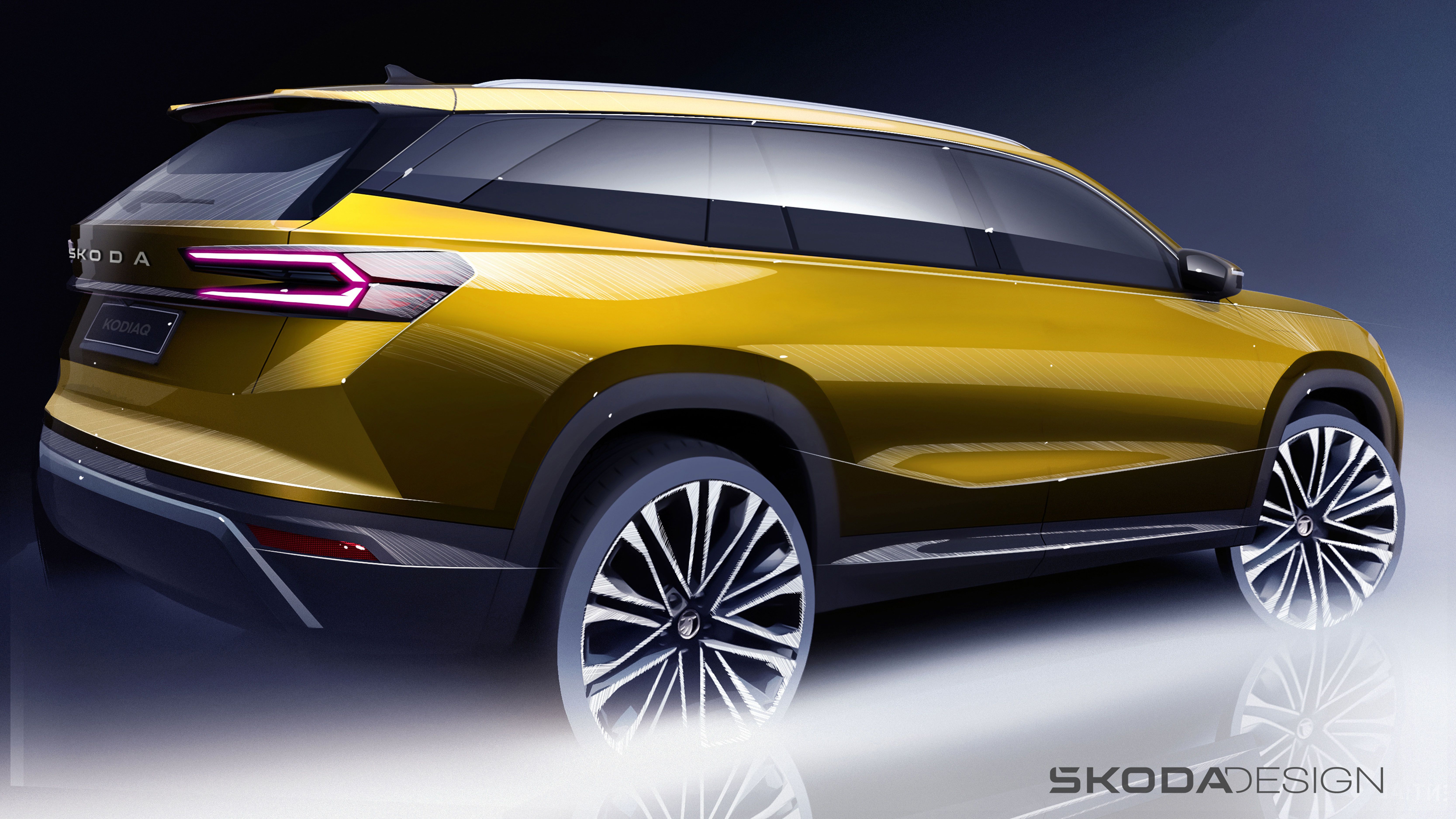 Primeros bocetos oficiales del Skoda Kodiaq de segunda generación