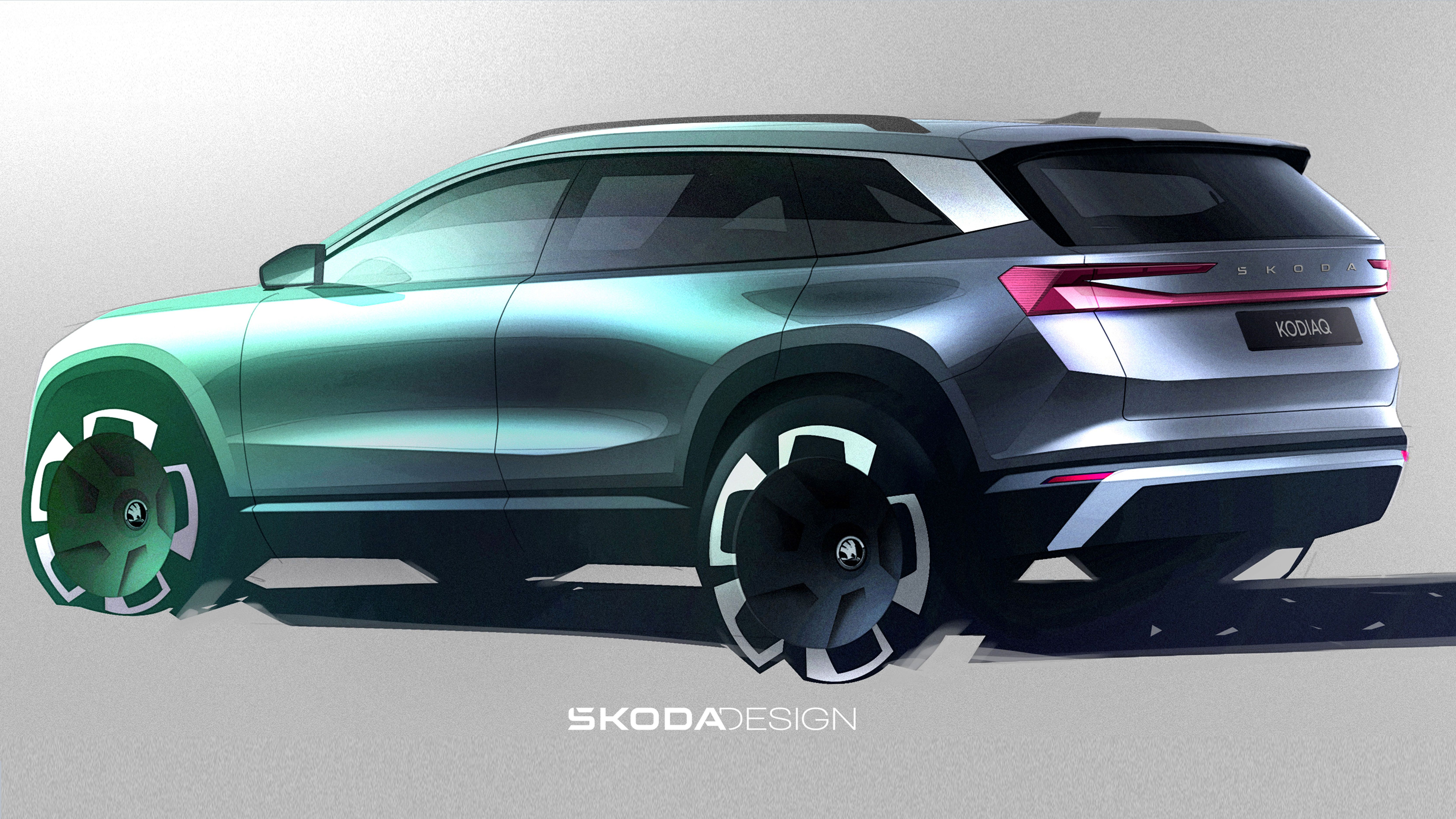 Primeros bocetos oficiales del Skoda Kodiaq de segunda generación