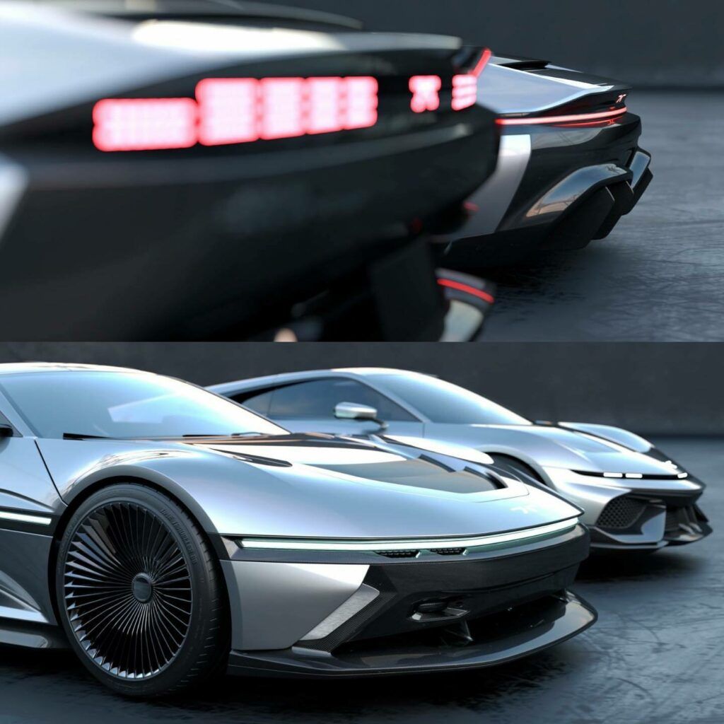 Ilustración del DeLorean basado en el C8 de Ángel Guerra (5)