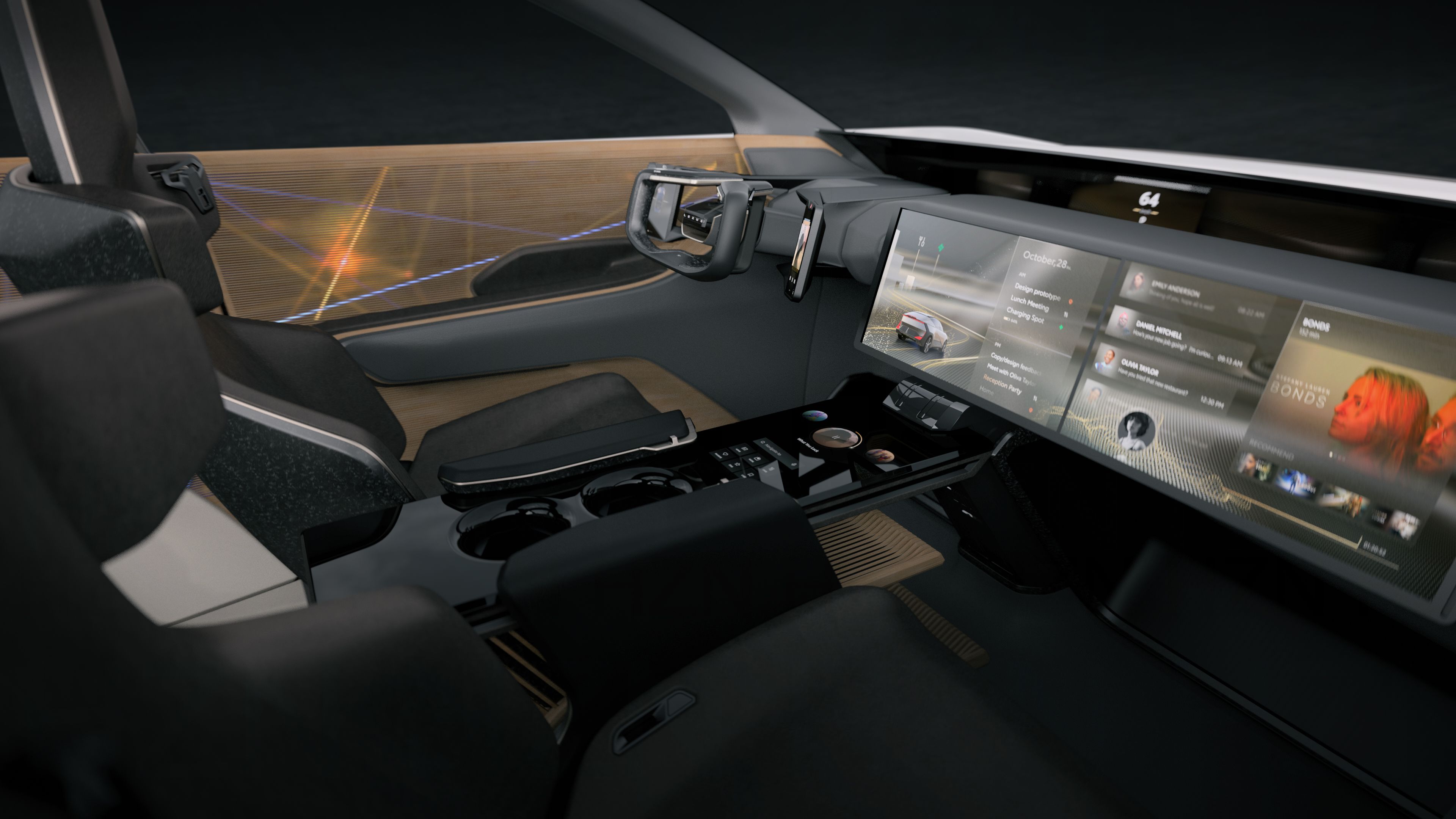 El interior del Lexus LF-ZL es un viaje al futuro