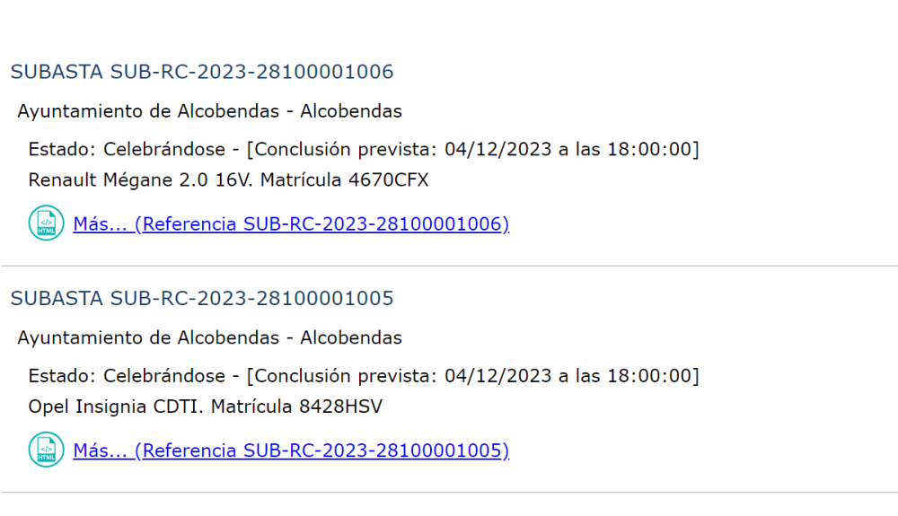 Así es tal y como se ve en la web del BOE