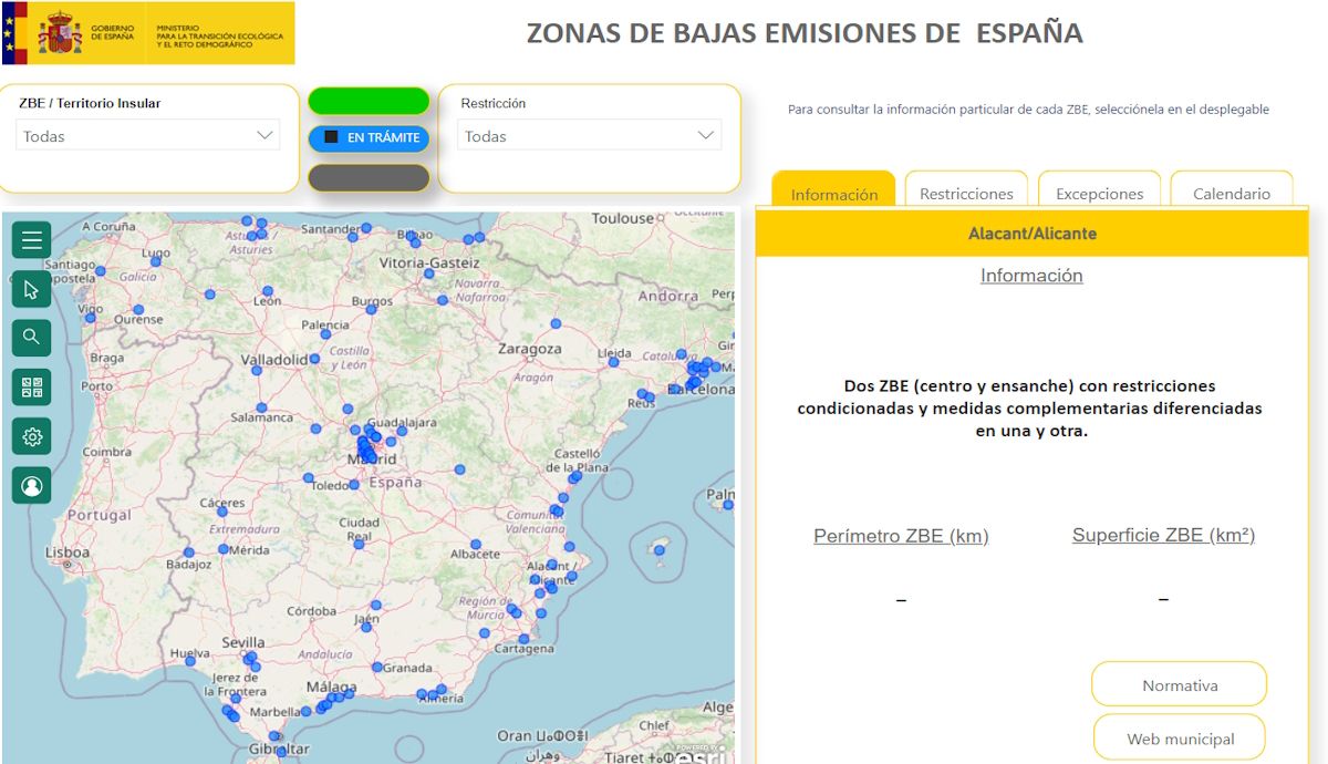 Las 118 ciudades que tramitan ya sus Zonas de Bajas Emisiones y que van a contar con restricciones