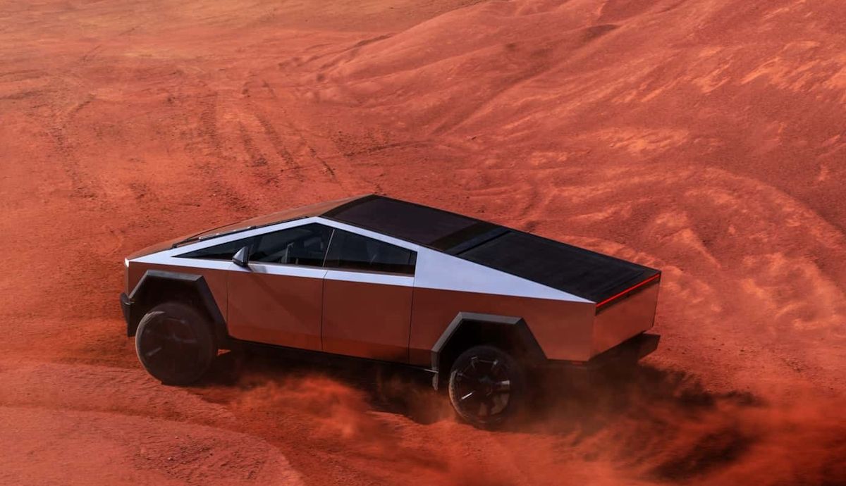 La cuña voladora, el Tesla Cybertruck ya es oficial, sabemos datos y que es más rápido que un 911