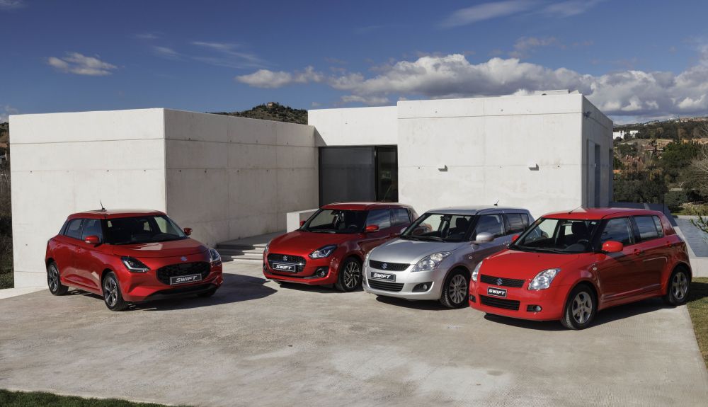 Suzuki Swift cuatro generaciones Suzuki Swift cuatro generaciones