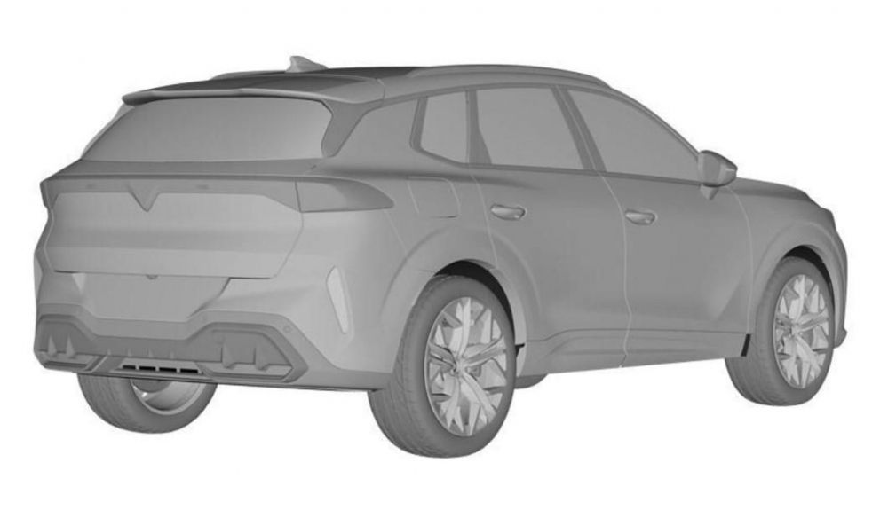 Cupra Terramar: imágenes de las patentes presentadas por la marca Cupra Terramar: imágenes de las patentes presentadas por la marca