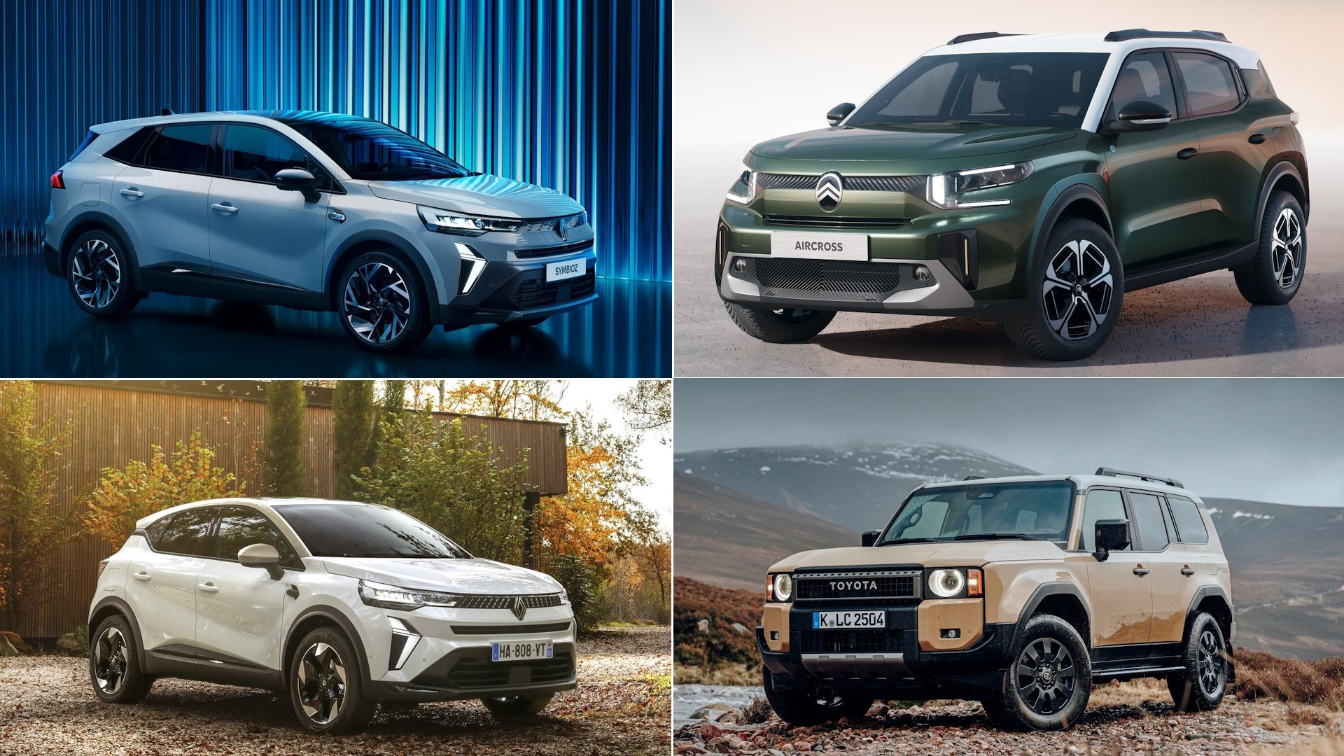 Así son los SUV de Renault, Toyota y Citroën que llegan, nuevos Scenic, Captur, C HR, C3 Aircross…