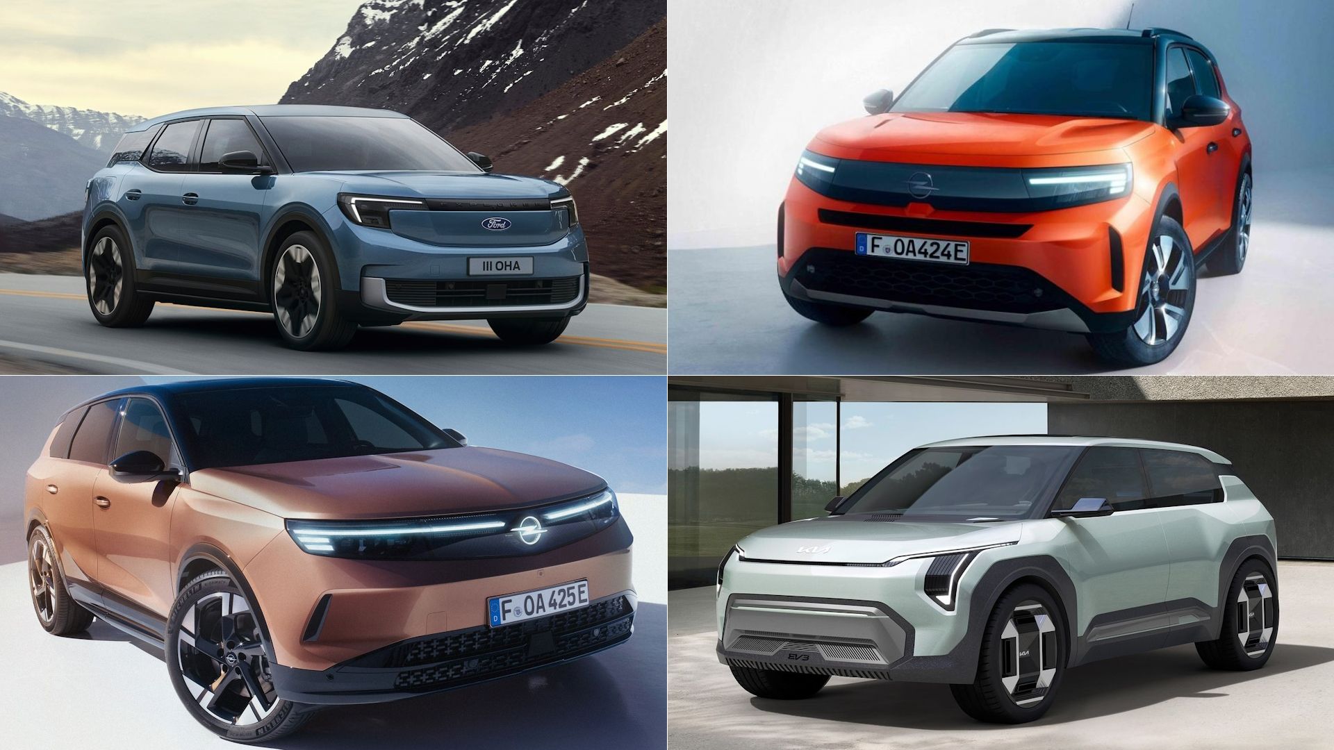 Así son los SUV de Ford, Kia y Opel que llegan, nuevos Kuga, Frontera, EV3, Grandland, Sorento…