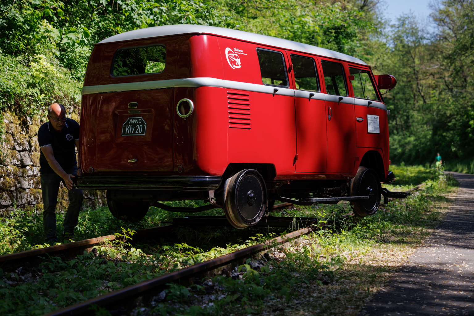 Klv-20 Volkswagen Bulli ferrocarril