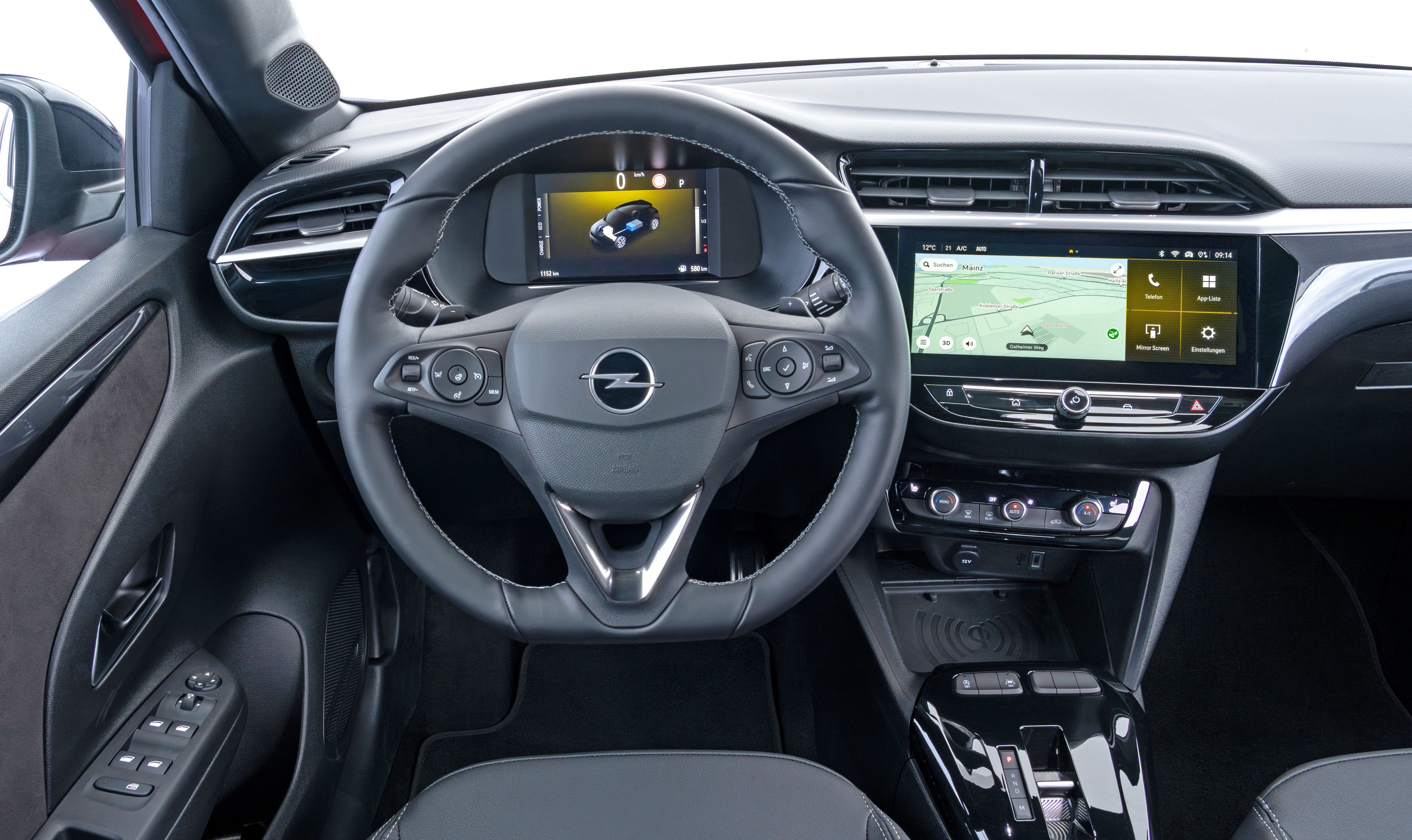 Interior del Opel Corsa
