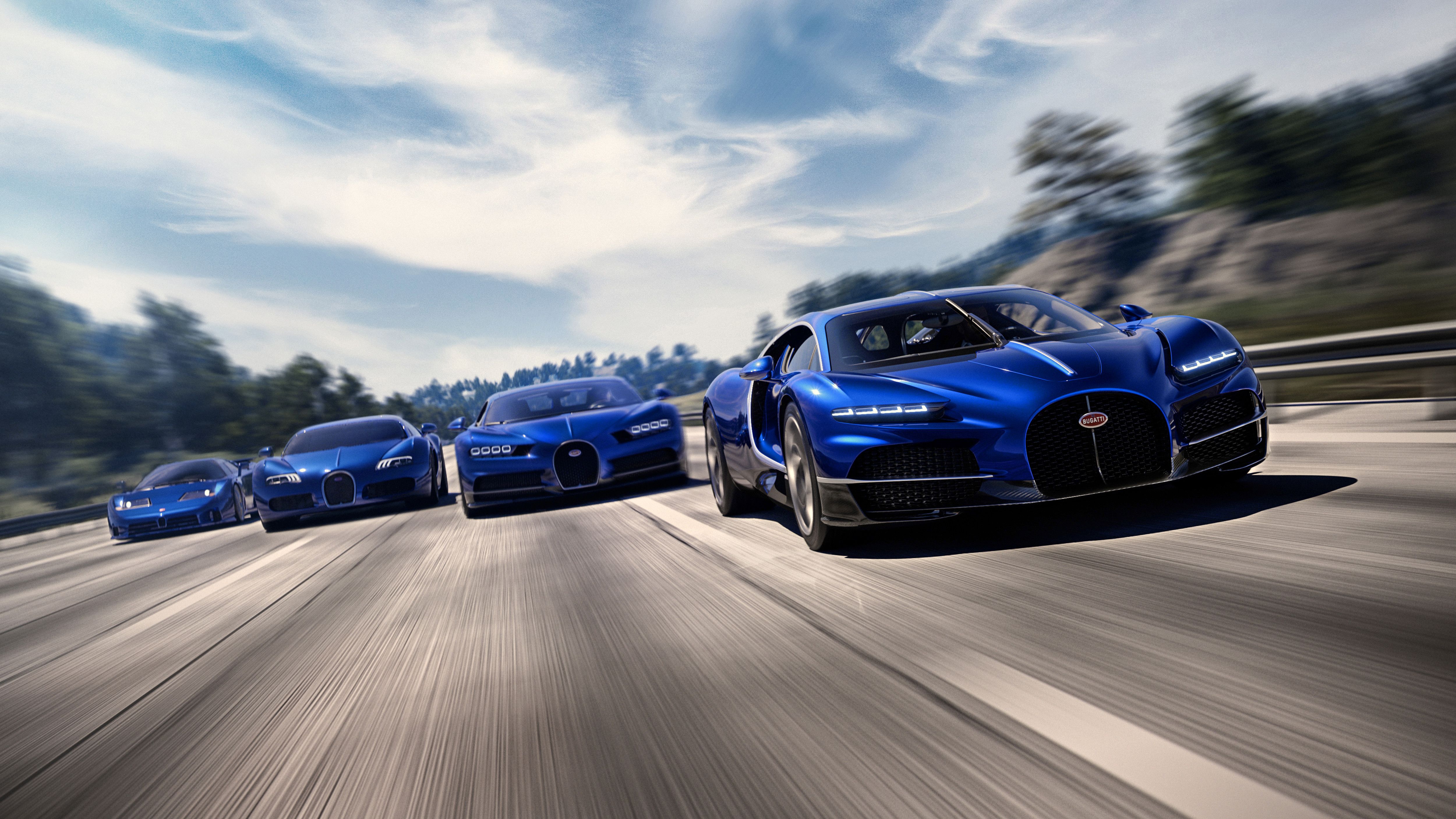 Estos son los cuatro Bugatti "modernos"