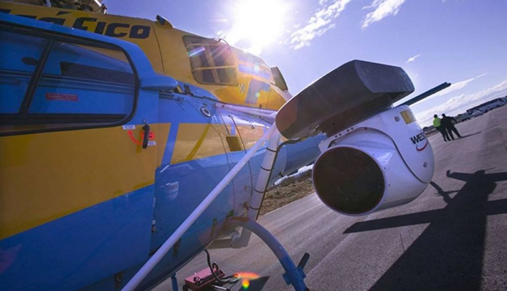 El Falcó también lleva el radar montado sobre un helicóptero El Falcó también lleva el radar montado sobre un helicóptero