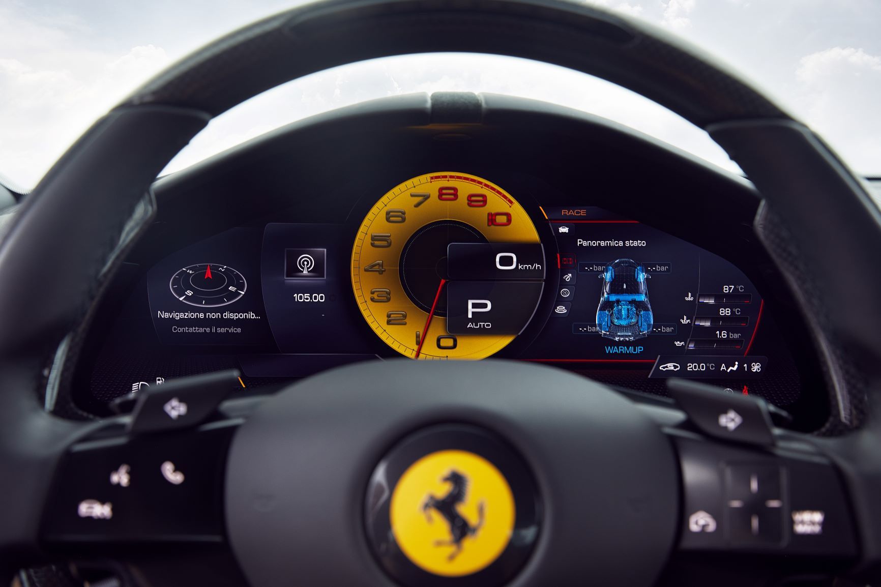 Volante del Ferrari Roma